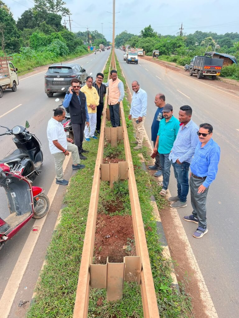 इंद्रावती से गोरिया बहार तक 2000 पौधों से बनेगी हरित पट्टी, महापौर संजय पांडे ने तैयारियों का लिया जायजा
