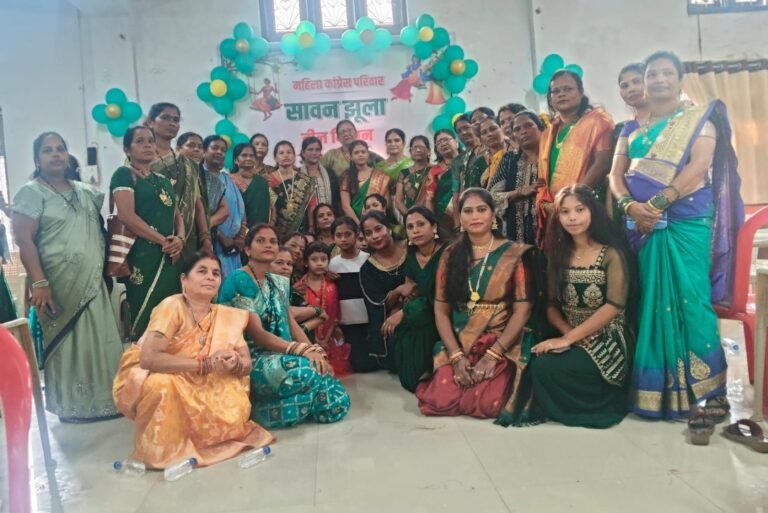 बस्तर जिला महिला कांग्रेस ने धूमधाम से मनाया हरियाली तीज मिलन समारोह
