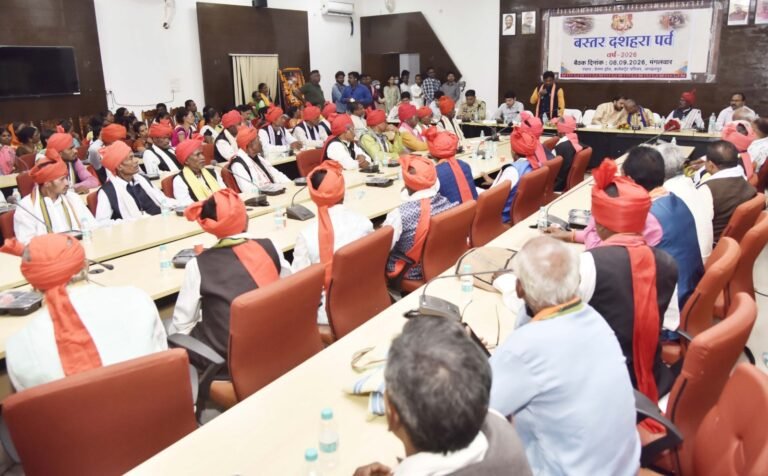 आस्था, परंपरा और भव्यता के साथ मनाया जाएगा बस्तर दशहरा 2026,यूनेस्को की सांस्कृतिक धरोहर सूची में शामिल कराने का संकल्प, श्री बलराम मांझी बने बस्तर दशहरा समिति के नए उपाध्यक्ष